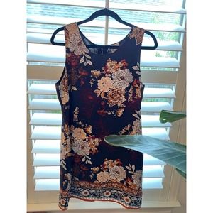 Floral shift dress size 8